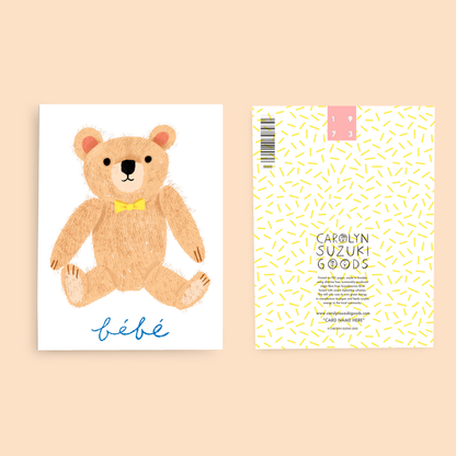 TEDDY - Baby Card - CARLYLE AVENUE