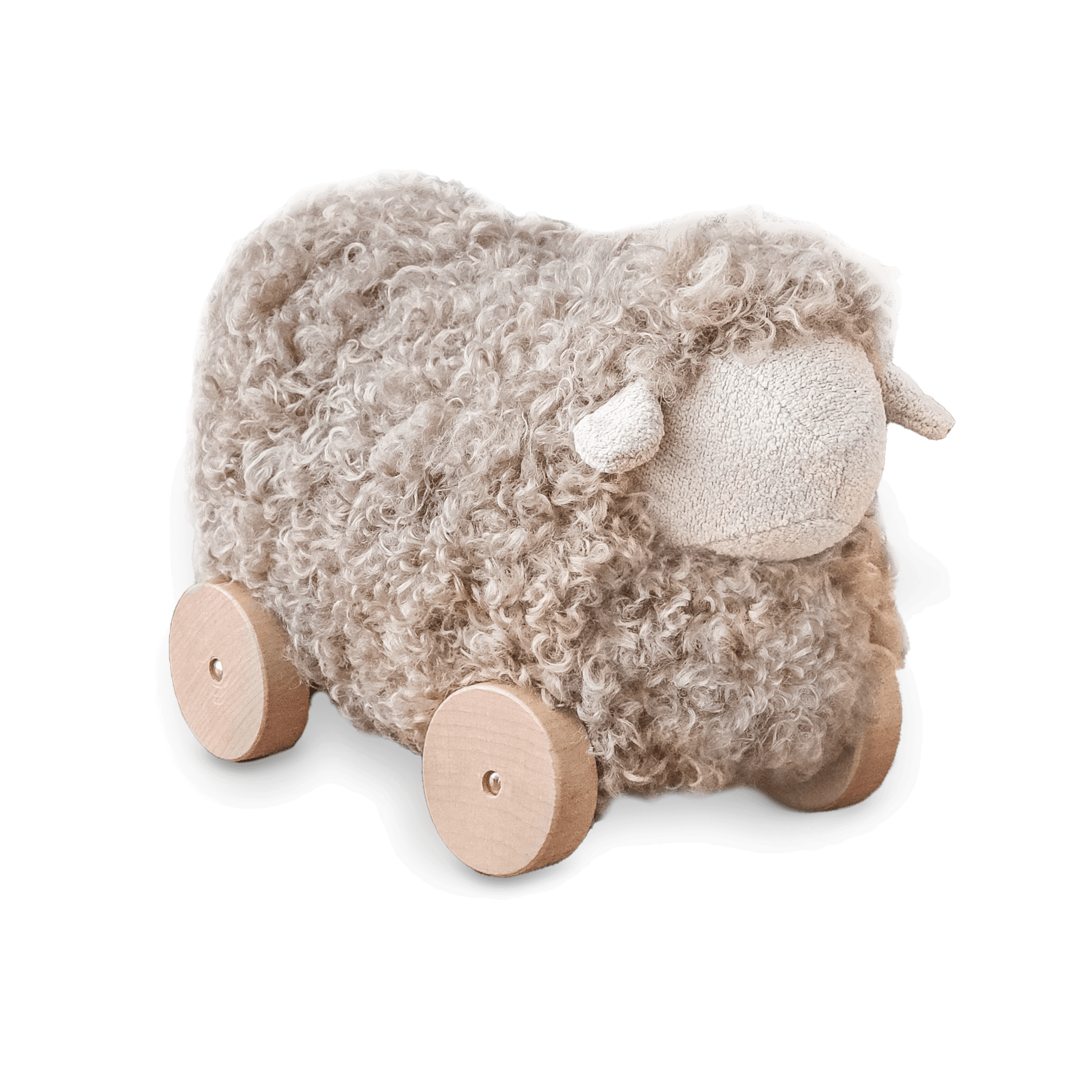 BUTTON // pull-along sheep taupe -  by Carlyle Avenue