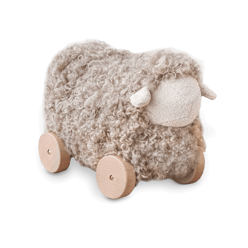BUTTON // pull-along sheep taupe -  by Carlyle Avenue