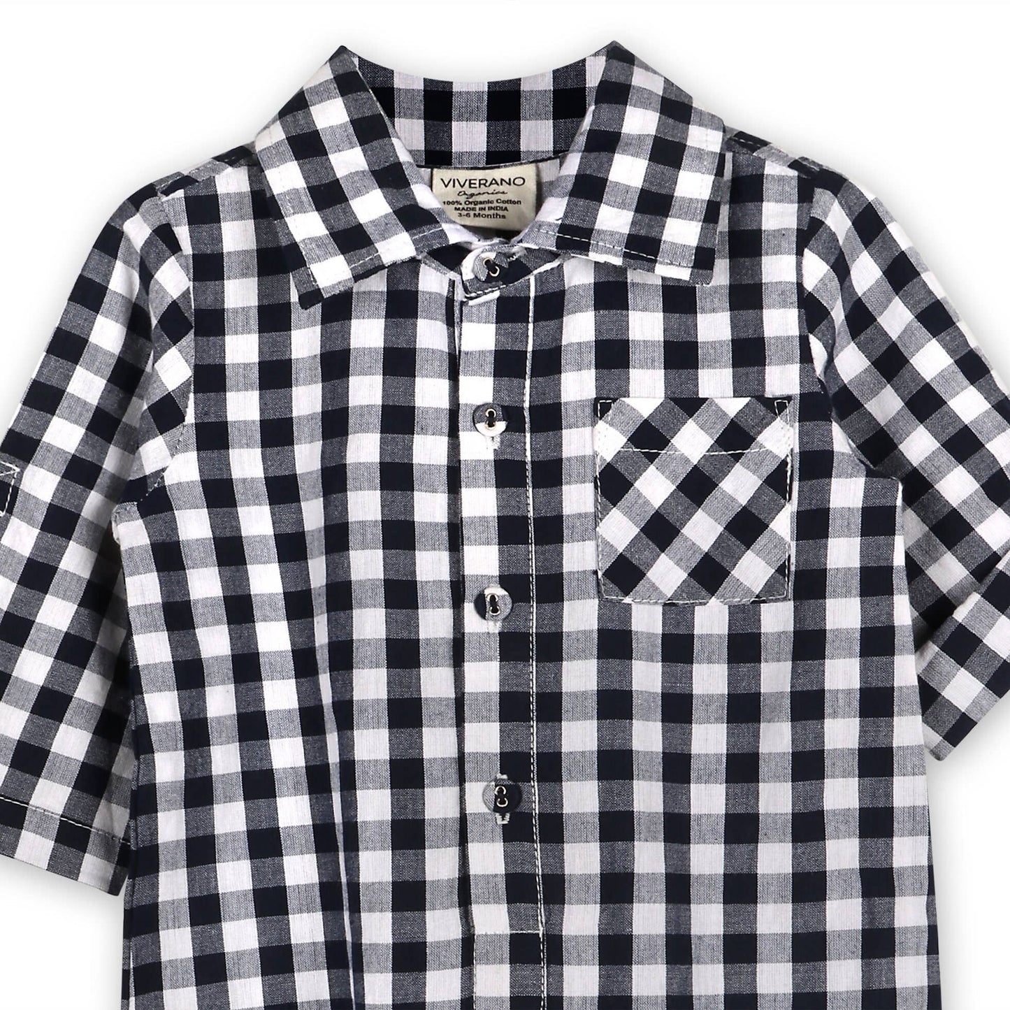 Cambridge Gingham Baby Romper (Organic Cotton)