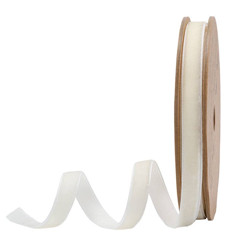 16 Colors | 3/8" Velvet Ribbon | 10 Yard Roll -  by Carlyle Avenue