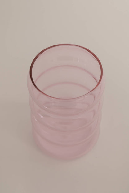 12oz Ripple Cup, Pink - Glassware by Carlyle Avenue