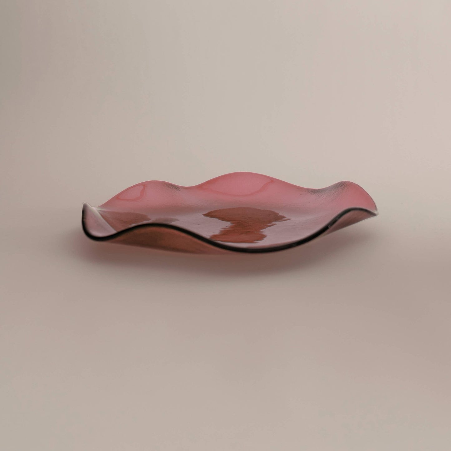 Large Petal Plate, Rose (Transparent)