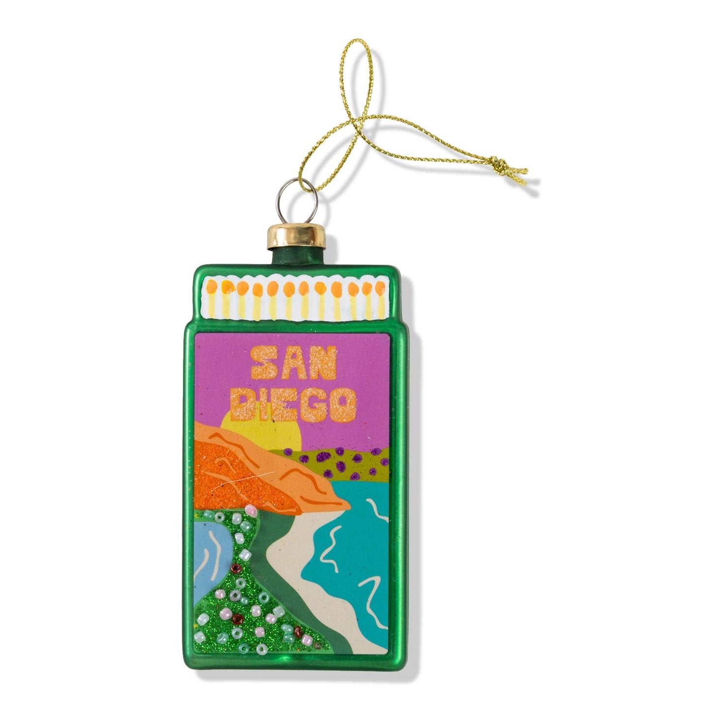 Matchbook Ornament - San Diego -  by Carlyle Avenue