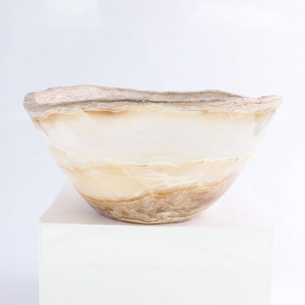 Mexican Onyx/Calcite Bowl 10"