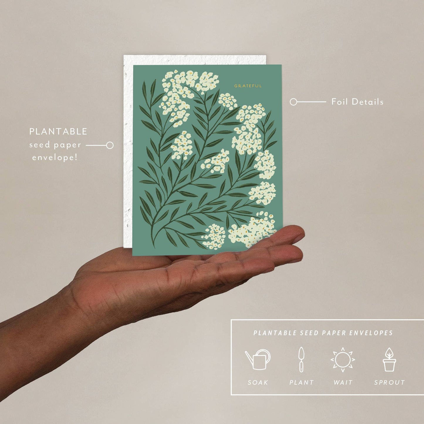 Grateful - Thank You Card