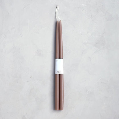 Pair of Taper Candles - Greige - Candles by Carlyle Avenue