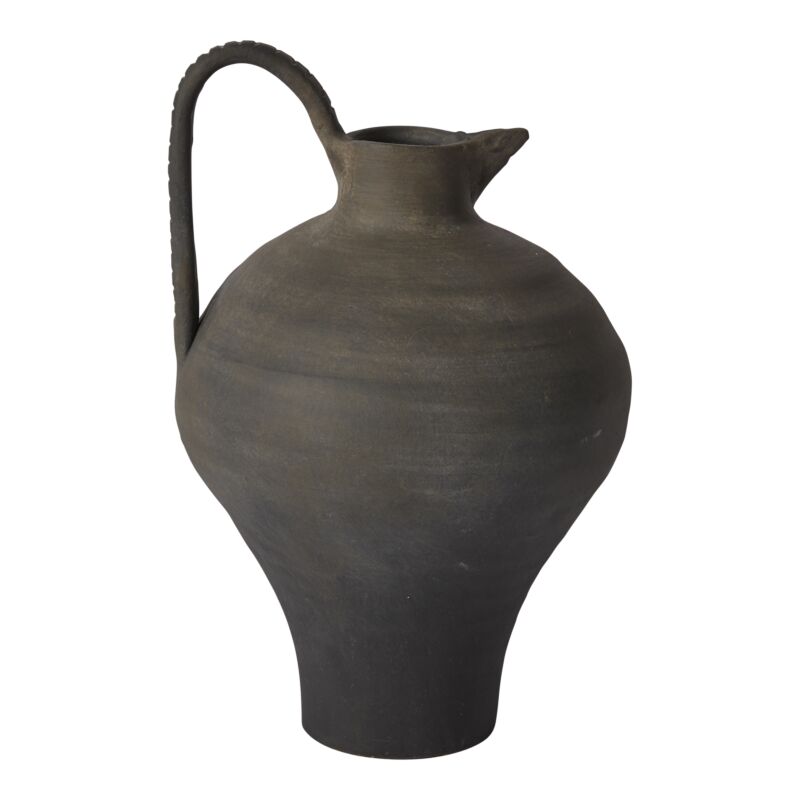 Dark Terracotta Curved Jug