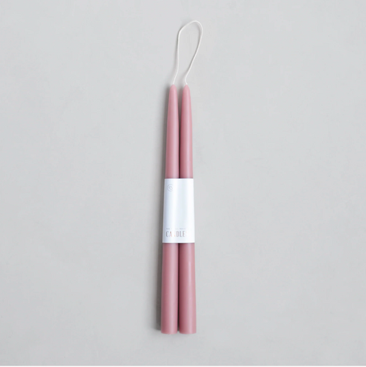 Pair of Taper Candles - Rose