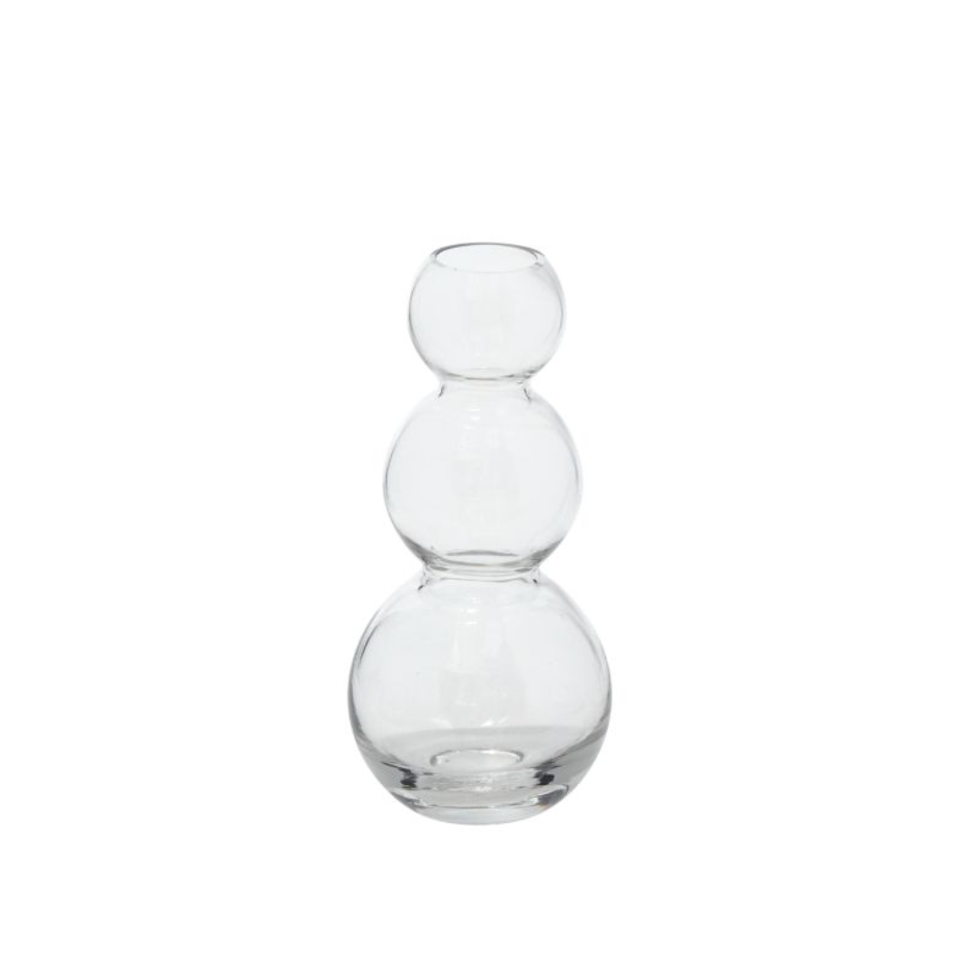 Bubble Stacked Vase - Clear
