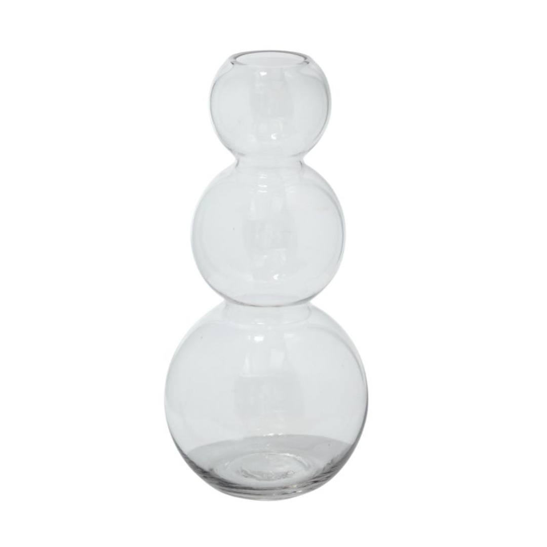 Bubble Stacked Vase - Clear