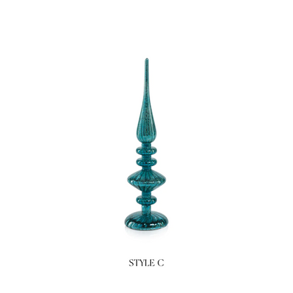 Decorative LED Finial - Blue - Christmas Decor by Carlyle Avenue
