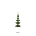 Decorative LED Finial - Green - Christmas Decor by Carlyle Avenue
