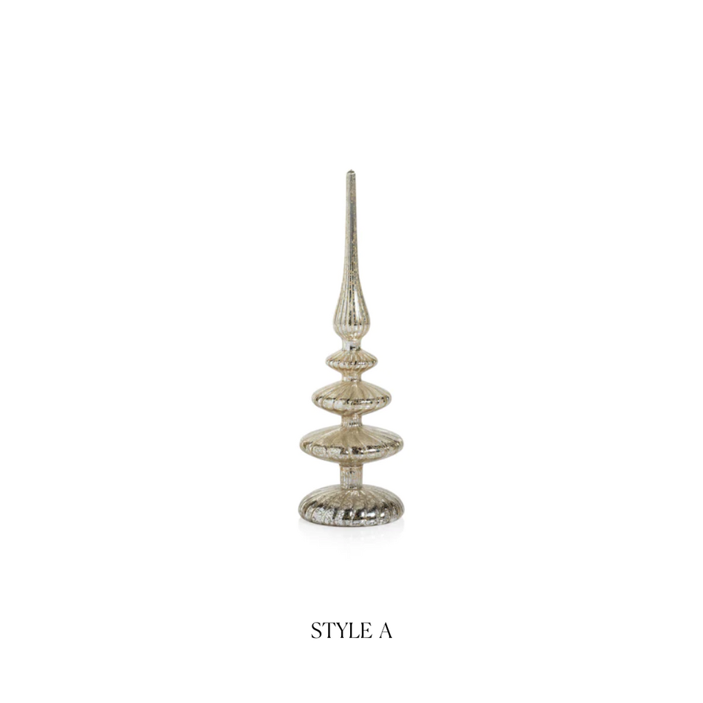 Decorative LED Finial - Antique Silver - Christmas Decor by Carlyle Avenue