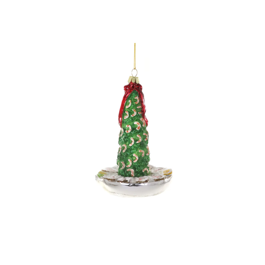 Retro Shrimp Cocktail Party Tree Ornament