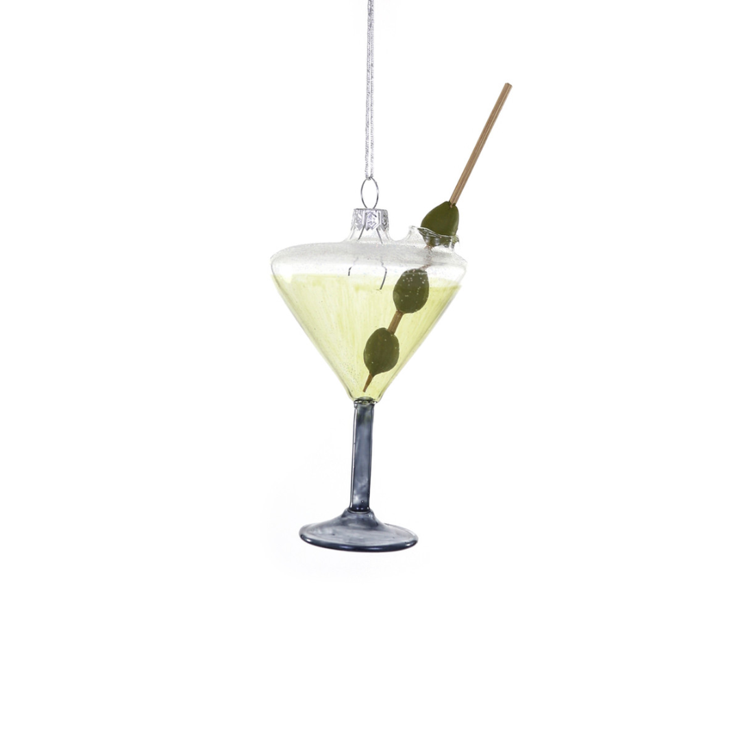 Martini with Green Olives Ornament