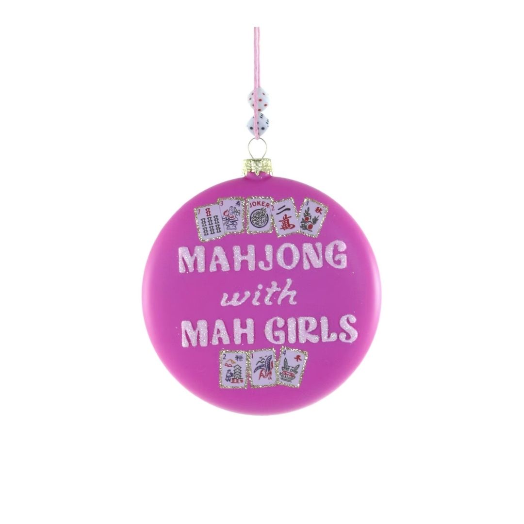 Mahjong with Mah Girls Ornament
