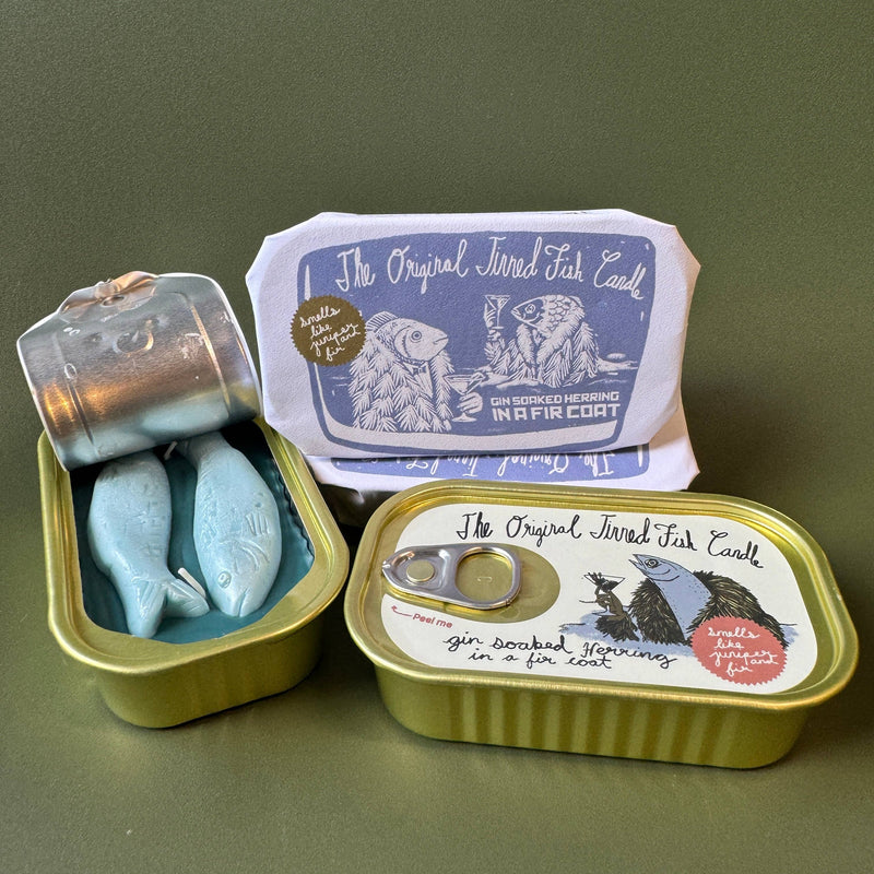 Tinned Fish Candle, Juniper & Fraser Fir - Carlyle Avenue