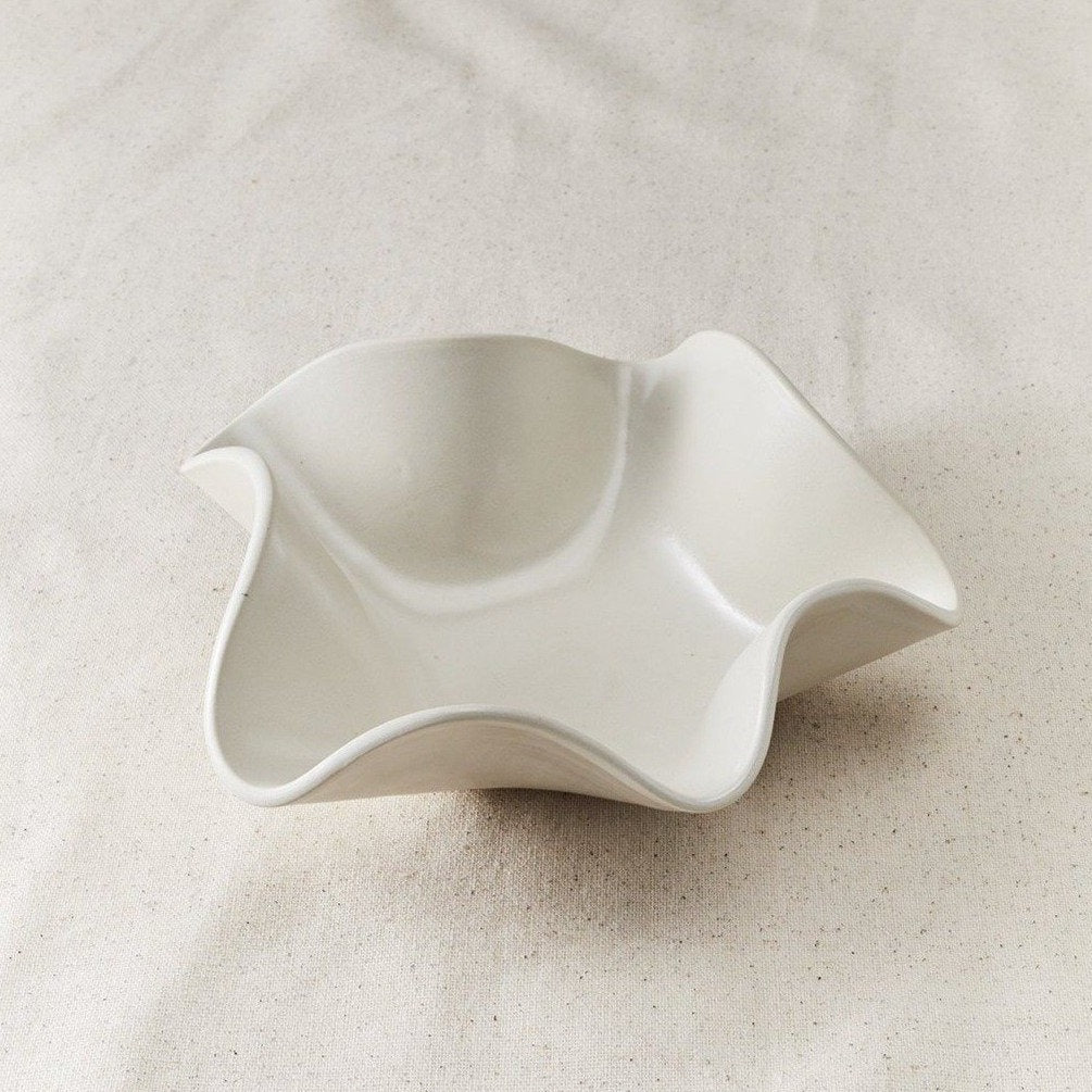 Folded Ceramic Catchall Bowl - Medium