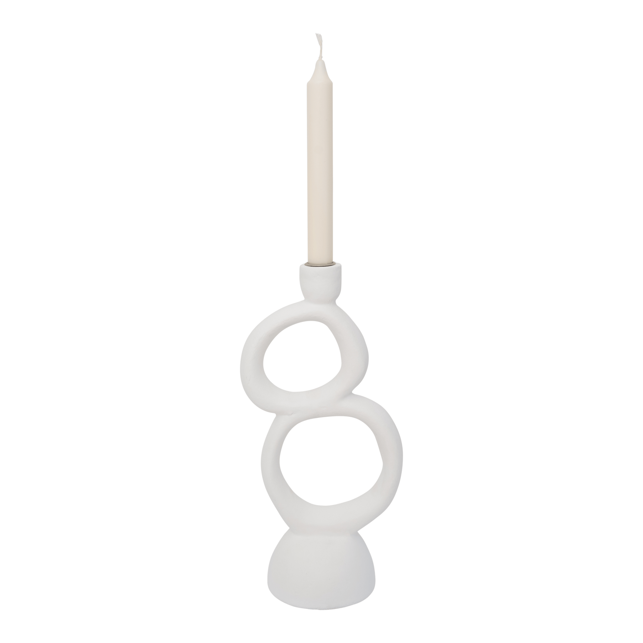 Recycled White Candle Holder