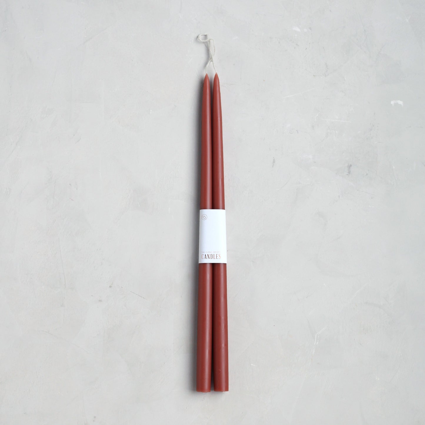 Pair of Taper Candles - Clay