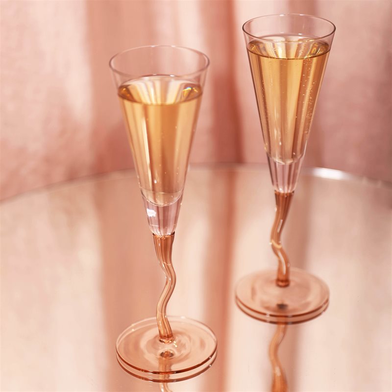 Aperitivo Slim Champagne Flute Luster Pink