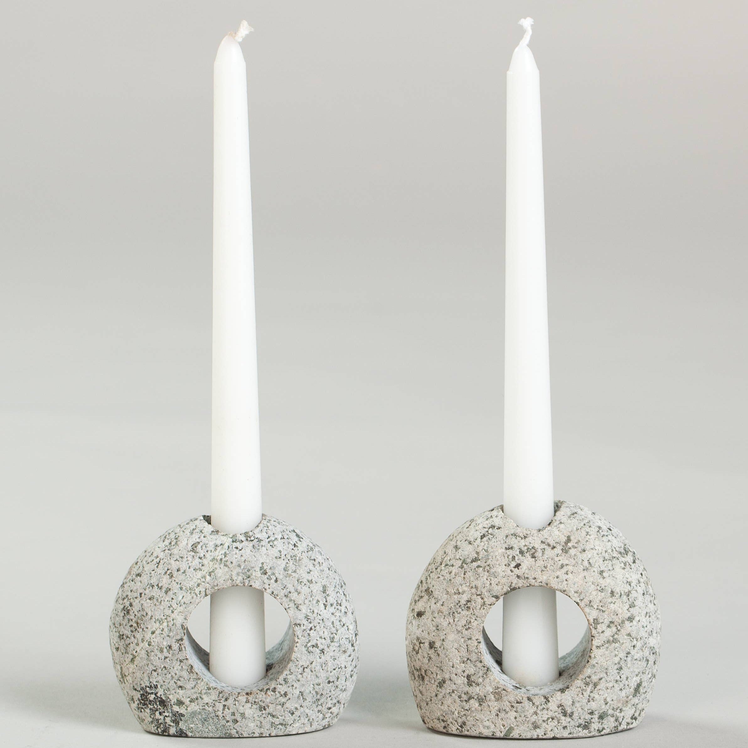Silhouette Stone Candle Holder