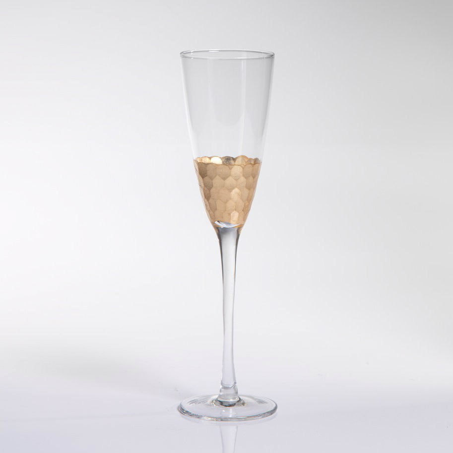 Gold Leaf Fez Stemware - Set of 4 - CARLYLE AVENUE