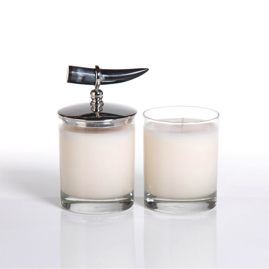 Côte d’Ivoire Scented Candle with Horn Lid - Candles by Carlyle Avenue