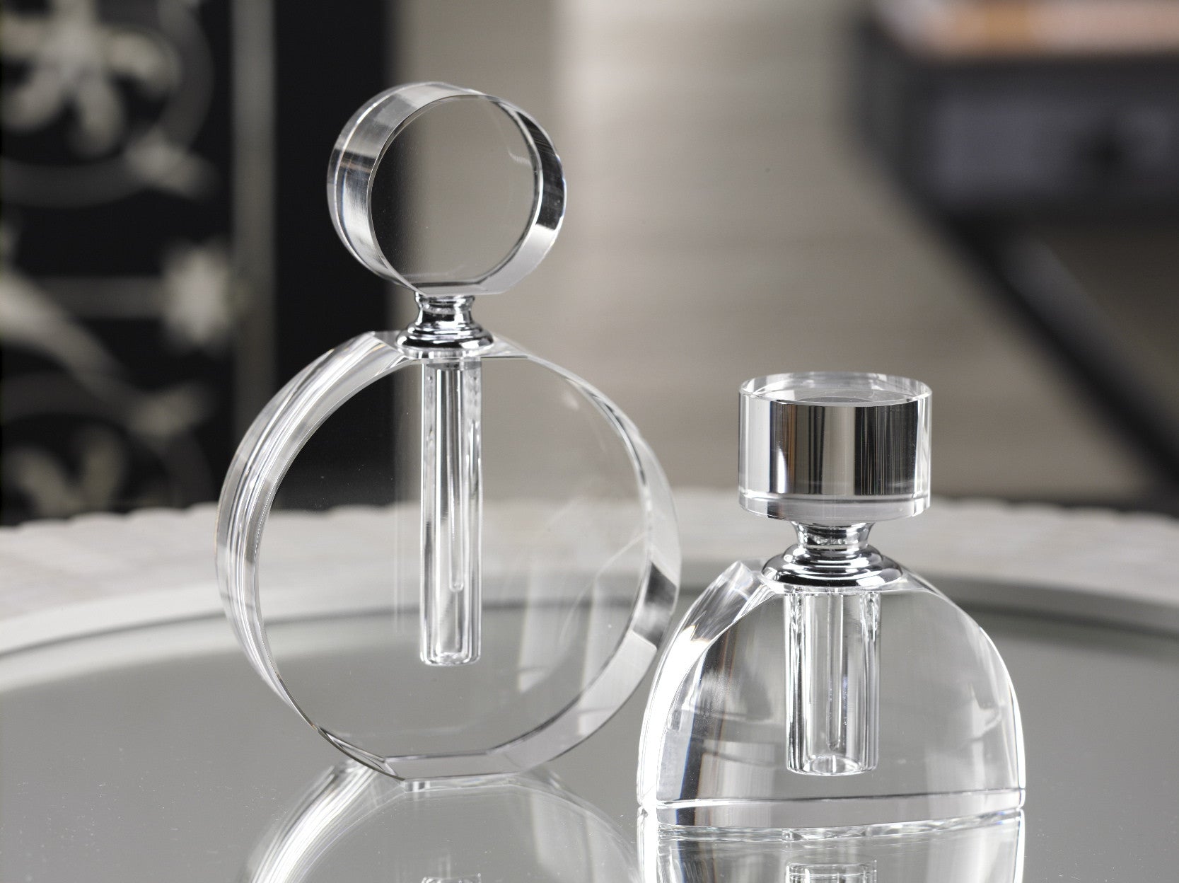 Modern Morocco Glass Perfume Bottles - CARLYLE AVENUE