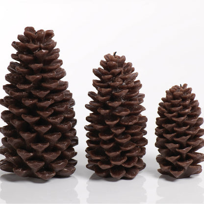 Pine Cone Candle - Brown - Candles by Carlyle Avenue