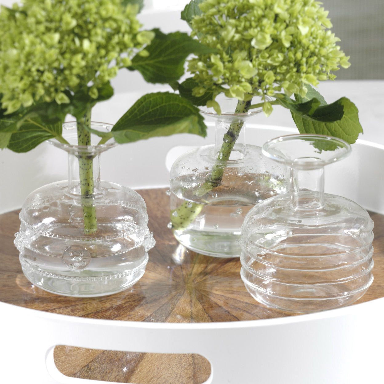Unique Glass Vases - Set of 3 - CARLYLE AVENUE