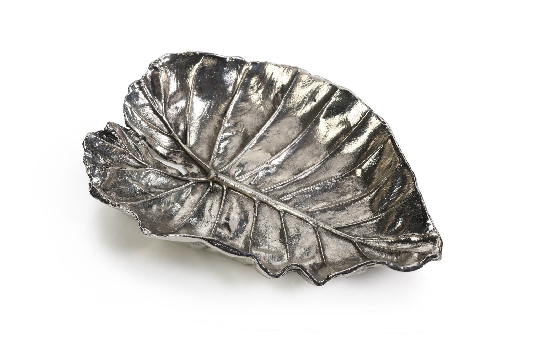 Antique Pewter Leaf Tray - Set of 6 - CARLYLE AVENUE