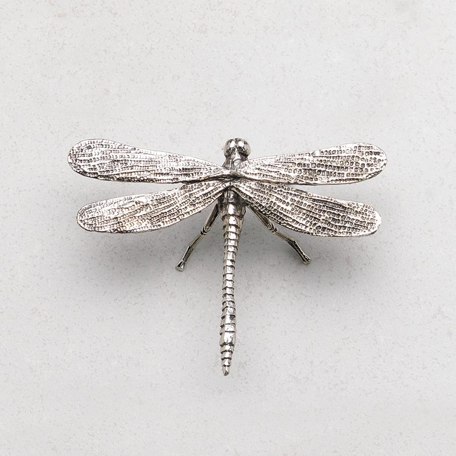 Decorative Antique Pewter Dragonfly