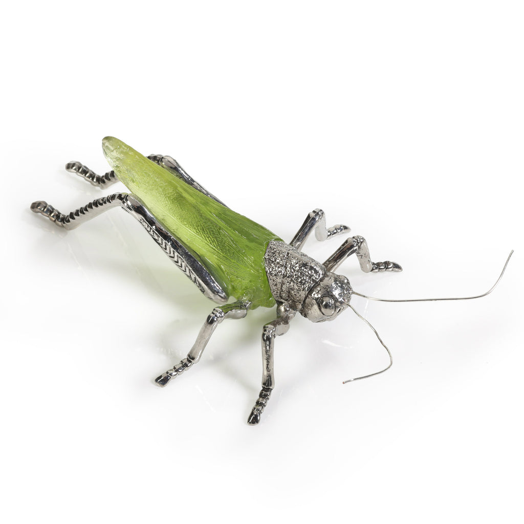 Decorative Bug Figurines — Green & Nickel - Decorative Accessories by Carlyle Avenue