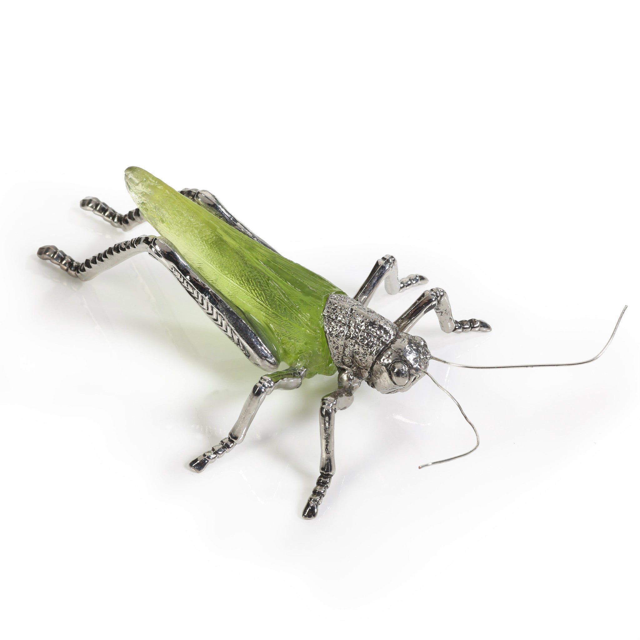 Decorative Bug Figurines — Green & Nickel - Decorative Accessories by Carlyle Avenue