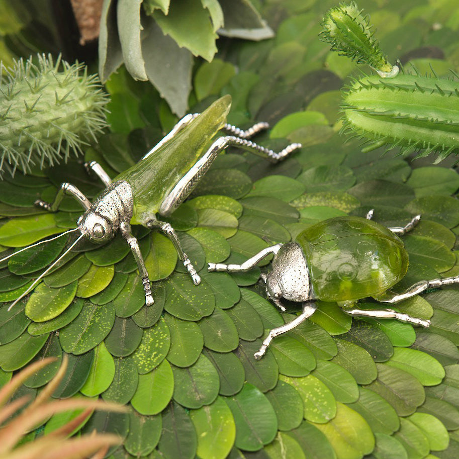 Decorative Grasshopper and Ladybug - CARLYLE AVENUE