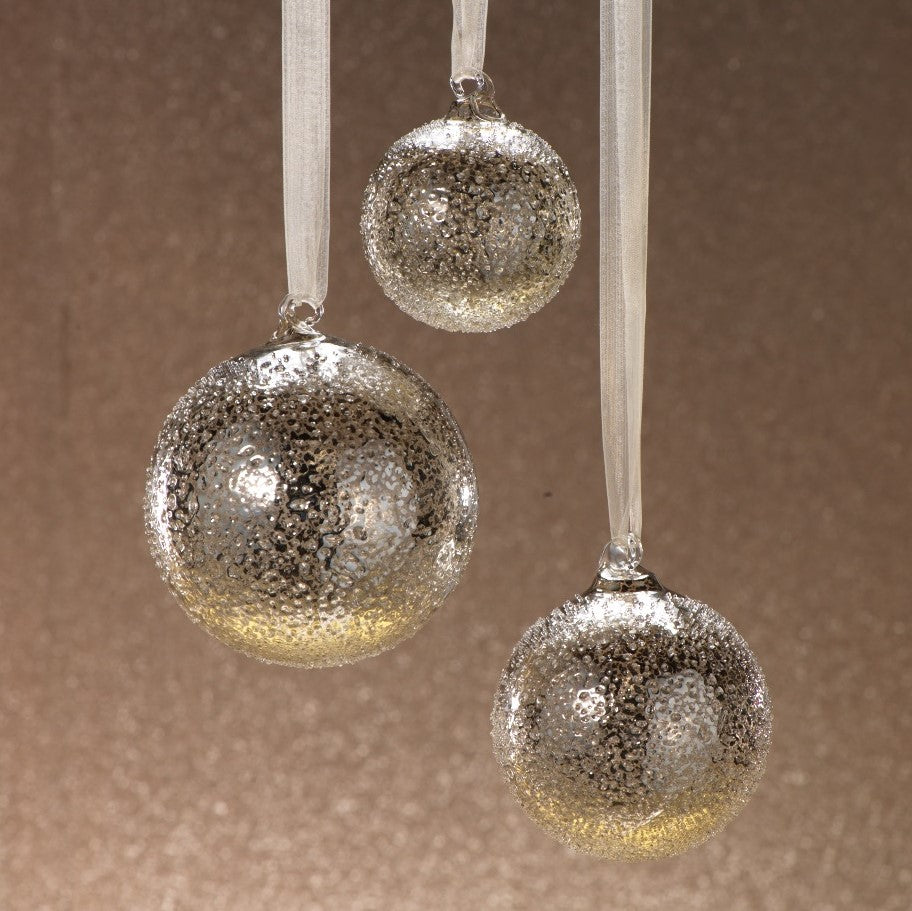 Antique Silver Round Ornaments - CARLYLE AVENUE