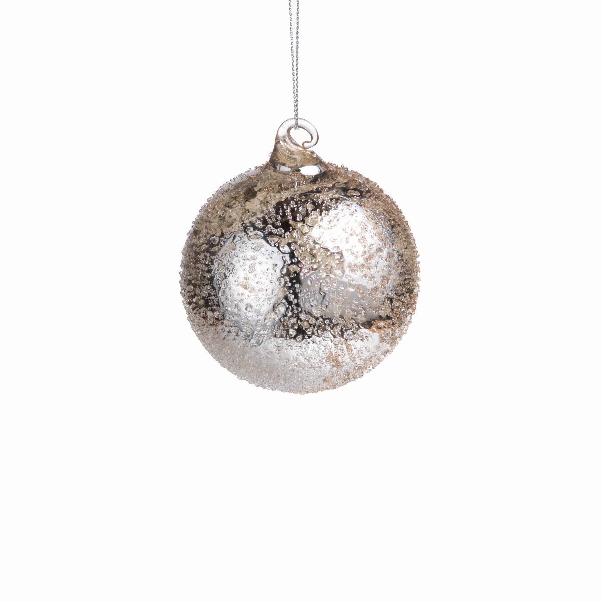 Antique Silver Round Ornaments - CARLYLE AVENUE