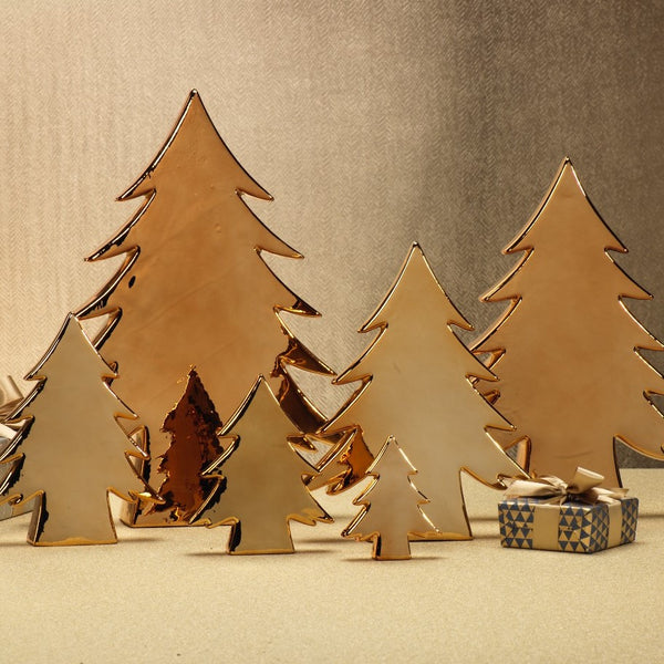 【リュヌとリュカさま】vintage tree ❀ 燻ゴールドのツリー 23cm Amazon.com: BUTILIVEEN Gold Christmas Tree Figurines Set of 2