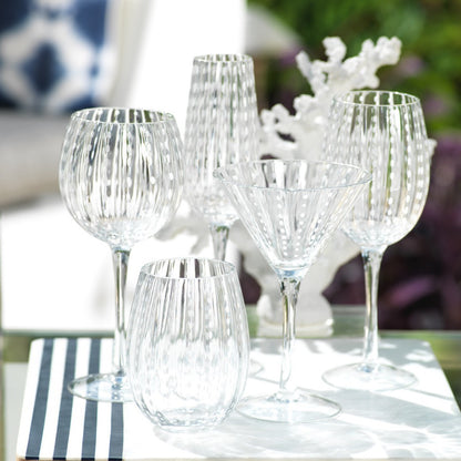 White Dot Glassware - Set of 6 - Drinkware by Carlyle Avenue