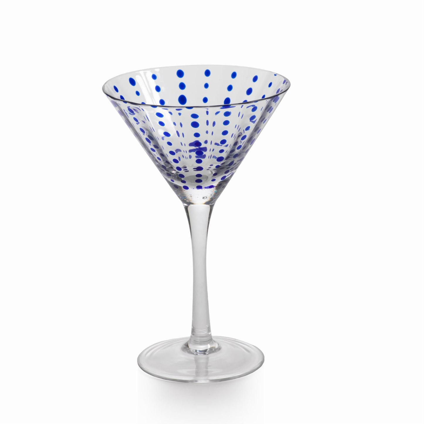 Blue Dot Glassware - Set of 6 - CARLYLE AVENUE