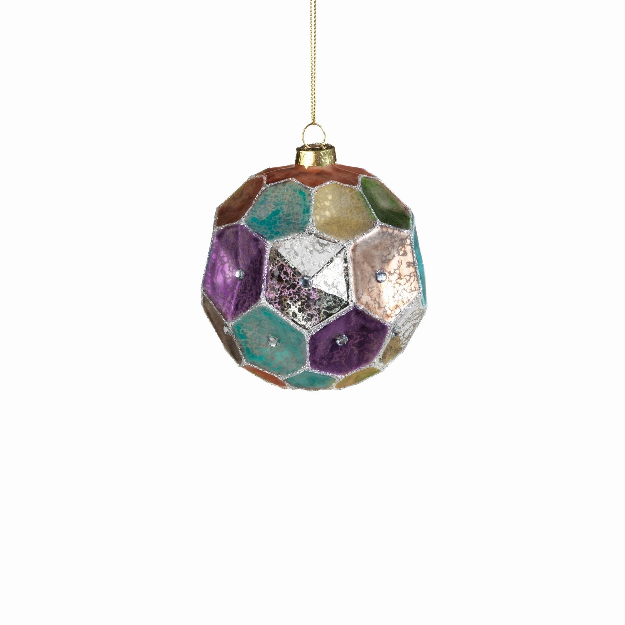 Dimpled Colored Ball Ornament - CARLYLE AVENUE
