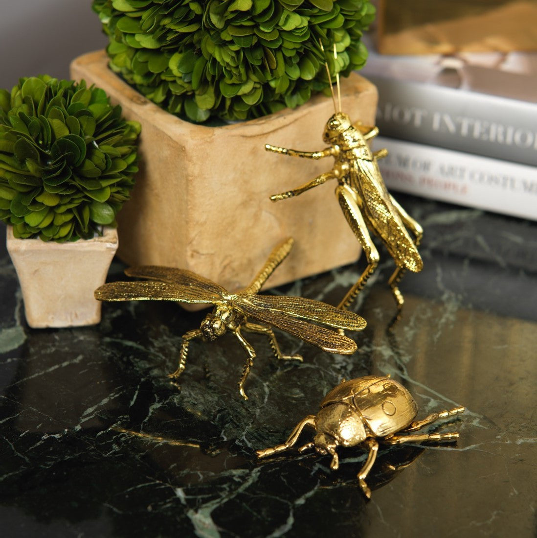 Decorative Gold Grasshopper - CARLYLE AVENUE