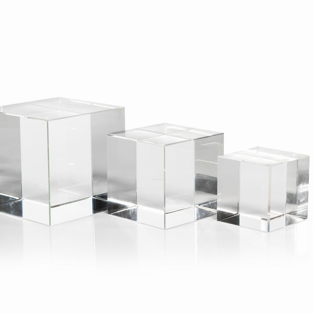 Crystal Glass Cube - Decorative Accessories by Carlyle Avenue