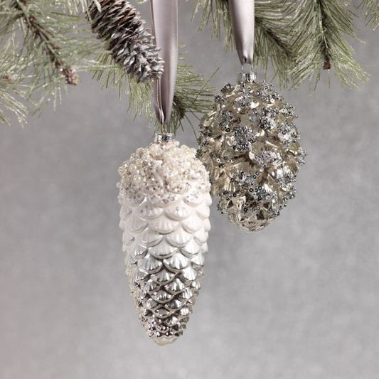 Pine Cone Ornaments - Set of 6 - CARLYLE AVENUE