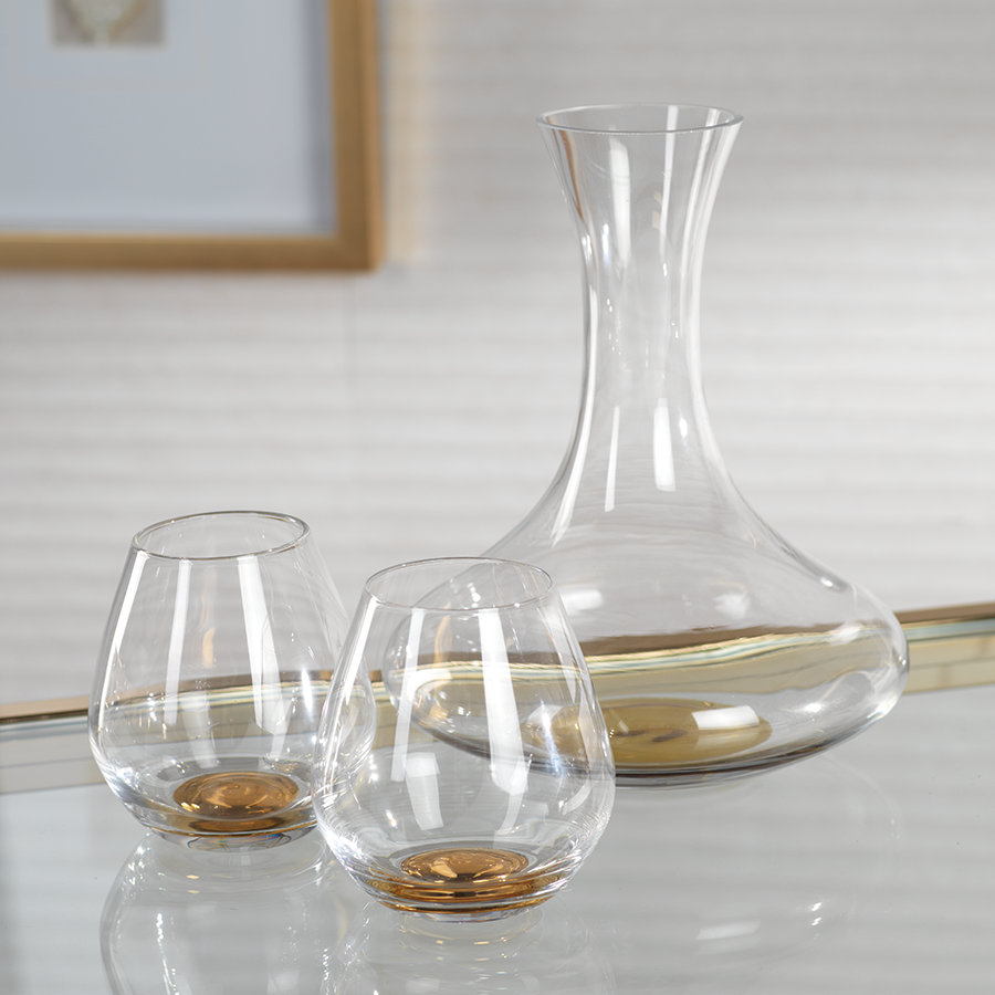 Golden Base Glassware Collection