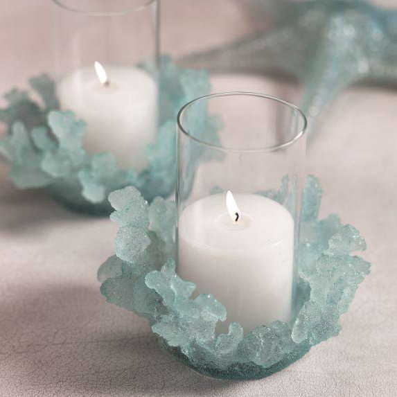 Cayo Coral Pillar Holder / Hurricane - Candle Holders by Carlyle Avenue