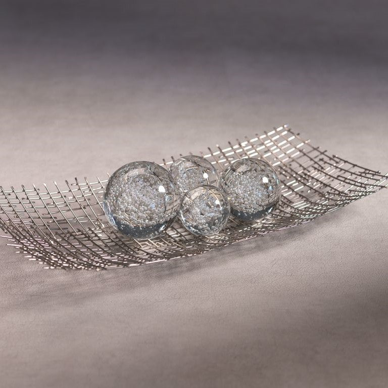 Crystal Fill Ball with Bubbles - Decorative Accessories by Carlyle Avenue