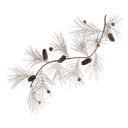 Champagne Spruce and Pinecone Garland - Christmas Decor by Carlyle Avenue